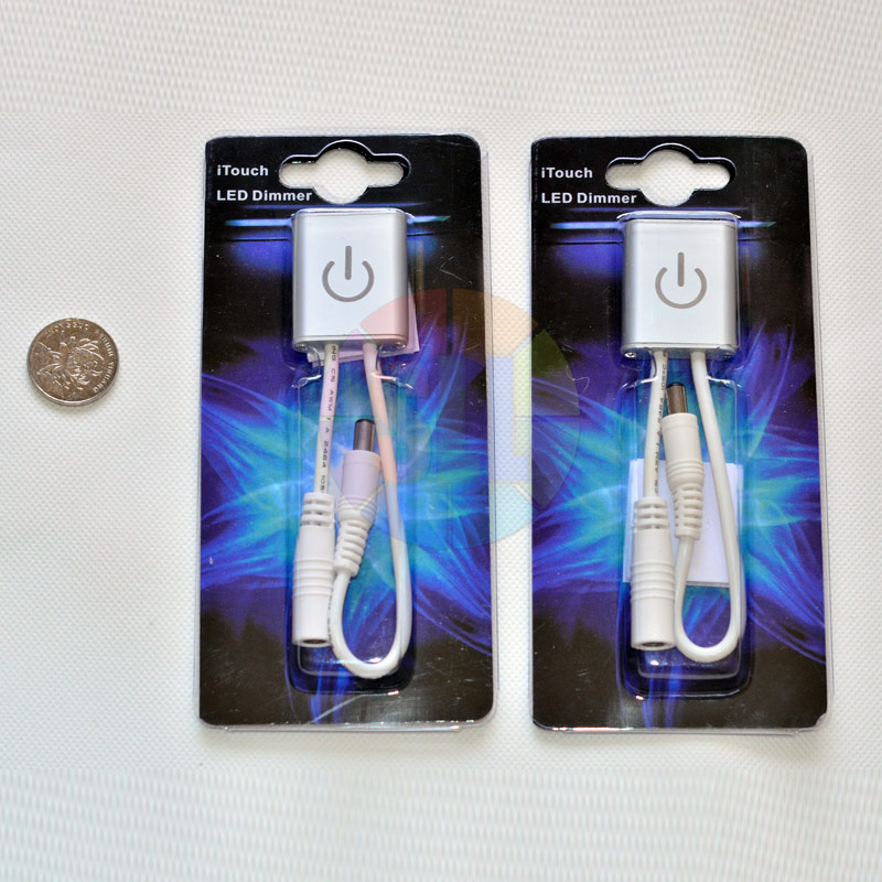 DC12/24V Max 3A, Mini iTouch Smart Touch LED Dimmer, Aluminum Shell Double-sided adhesive Fixed, For Single Color LED Lighting DC12/24V Max 3A, Mini iTouch Smart Touch LED Dimmer, Aluminum Shell Double-sided adhesive Fixed, For Single Color LED Lighting